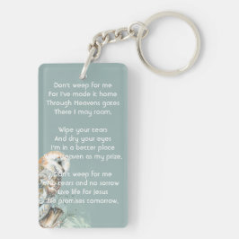 Christelijke Memorial Keepsake Barn Owl Bird Sleutelhanger