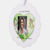 Christelijke Memorial Keepsake Bird Hummingbird Ornament Kaart (Links)