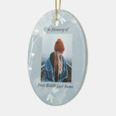 Christelijke Memorial Keepsake Dragonfly White Flo Keramisch Ornament (Links)