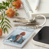 Christelijke Memorial Keepsake Dragonfly White Flo Sleutelhanger (Voorkant Rechts)