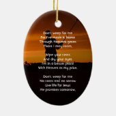 Christelijke Memorial Keepsake Golfer Golfen Keramisch Ornament (Achterkant)