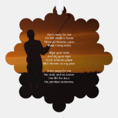 Christelijke Memorial Keepsake Golfer Golfen Ornament Kaart (Achterkant)