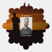 Christelijke Memorial Keepsake Golfer Golfen Ornament Kaart (Voorkant)