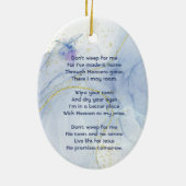 Christelijke Memorial Keepsake Memorial Dragonfly Keramisch Ornament (Achterkant)