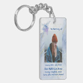 Christelijke Memorial Keepsake Memorial Dragonfly Sleutelhanger (Voorkant Links)