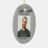 Christelijke Memorial Keepsake Musician gitaarmuzi Keramisch Ornament (Rechts)