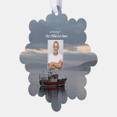 Christelijke Memorial Keepsake Vissende bootvisser Ornament Kaart (Links)