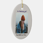 Christelijke Memorial Lone Wolf Howling Animal Keramisch Ornament (Rechts)