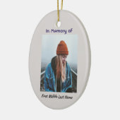 Christelijke Memorial Lone Wolf Howling Animal Keramisch Ornament (Links)