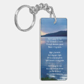 Christelijke Memorial Photo Lake Sunrise Natuur Sleutelhanger (Voorkant Links)