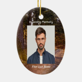 Christelijke Memorial Photo Prayer Forest Trail Wa Keramisch Ornament