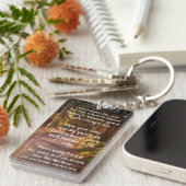 Christelijke Memorial Photo Prayer Forest Trail Wa Sleutelhanger (Voorkant Rechts)