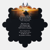 Christelijke Memorial Pocket Kaart Kajakken Sport (Achterkant)