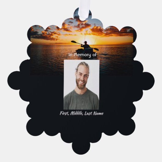 Christelijke Memorial Pocket Kaart Kajakken Sport (Voorkant)