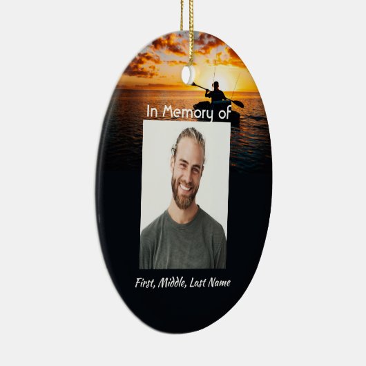 Christelijke Memorial Pocket Kaart Kajakken Sport Keramisch Ornament (Rechts)