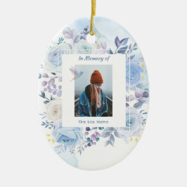 Christelijke Memory Keepsake Hummingbird Blue Roze Keramisch Ornament