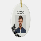 Christelijke Memory Keepsake Mannelijke herten Keramisch Ornament (Rechts)