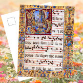 Christelijke middeleeuwse opstanding briefkaart