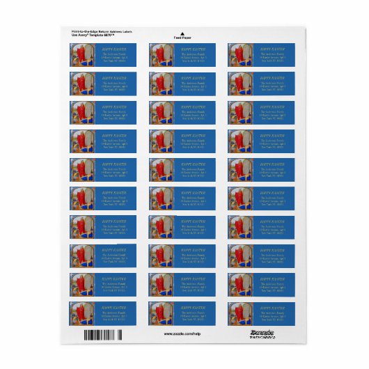 Christelijke middeleeuwse opstanding etiket (Full Sheet)