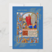 Christelijke middeleeuwse paasbrunch eierjacht kaart (Voorkant)