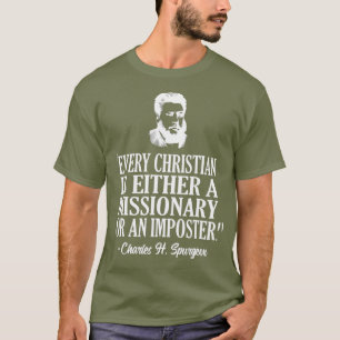 Christelijke missionaris- of impostersport t-shirt