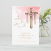 Christelijke missionaris weggaan feest kaart (Staand voorkant)