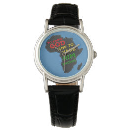 Christelijke missionariskaart van Afrika | Faux Fe Horloge