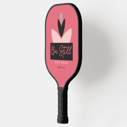 Christelijke moderne roze ben stilstand & weet het pickleball paddle (Links)
