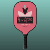 Christelijke moderne roze ben stilstand & weet het pickleball paddle