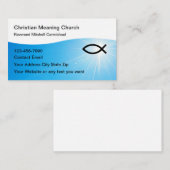Christelijke moderne visitekaartjes ontwerp (Voorkant / Achterkant)
