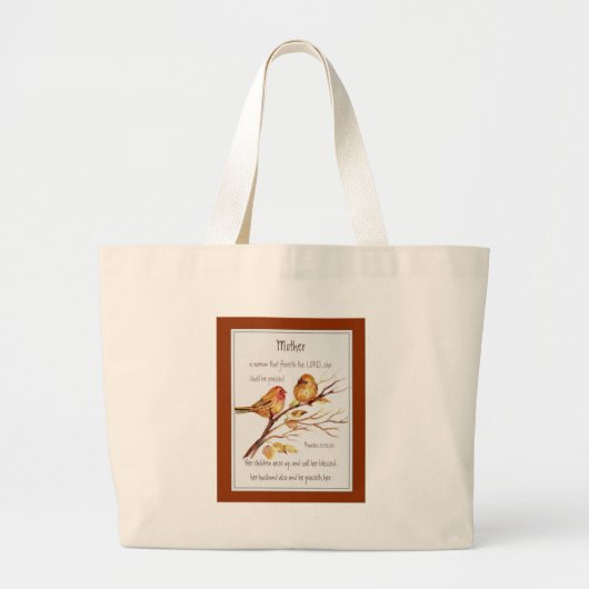 Christelijke Moeder Schrift Spreuken 31 Grote Tote Bag (Voorkant)