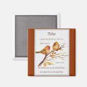 Christelijke Moeder Schrift Spreuken 31 Magneet (Voorkant / Achterkant)