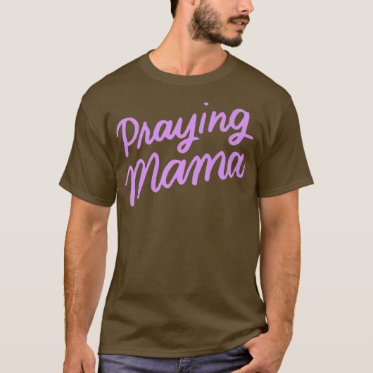 Christelijke Moederdag geeft mam Prayer Warrior T-shirt (Voorkant)