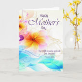 Christelijke Moederdag Kaart Bijbelvers (Gele Bloem)