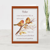 Christelijke Moederdag Schrift Waterverf Kaart (Voorkant)
