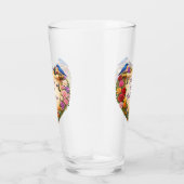 Christelijke Moeder's Gift Bloemhart Glas Cup (Rechts)