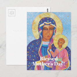Christelijke Moedersdag Gezegende Mama Maria Briefkaart