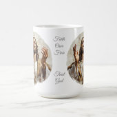 Christelijke Mok, geloof boven angst, vertrouw op Koffiemok (Center)