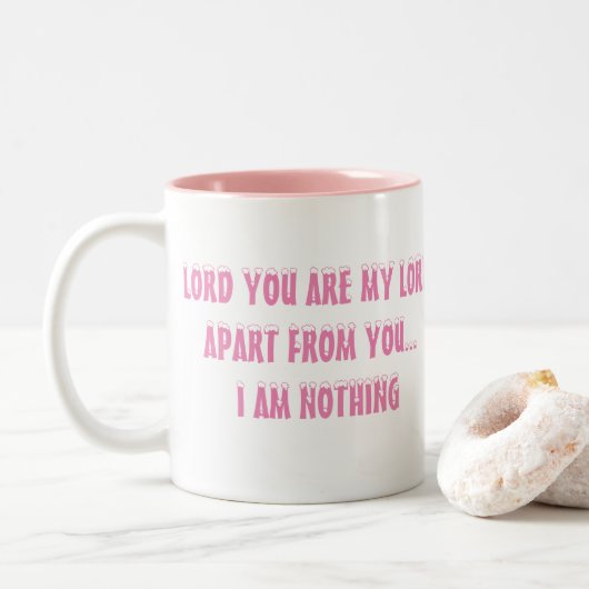 Christelijke Mok - Heer U bent mijn Heer (Met donut)