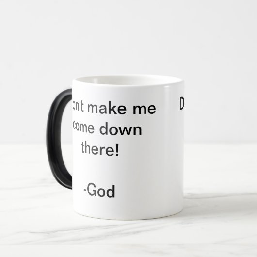 Christelijke mok koffie (Voorkant links)