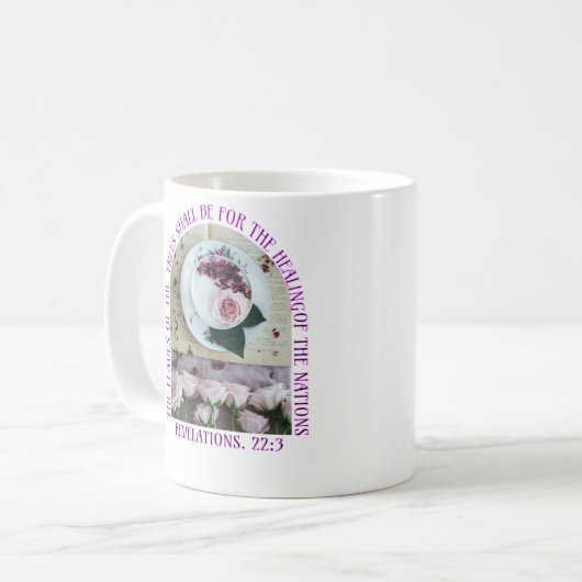 Christelijke Mok van Floral Coffee and Tea (Voorkant links)