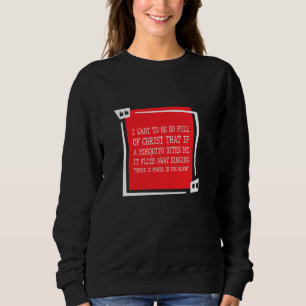 Christelijke Mosquito Joke Funny Deluxe Religieuze Trui