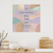 Christelijke Motivatie Cross Canvas Print (Keuken)
