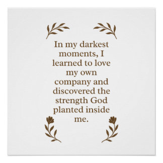 Christelijke Motivatie voor Spirituele Kracht Perfect Poster
