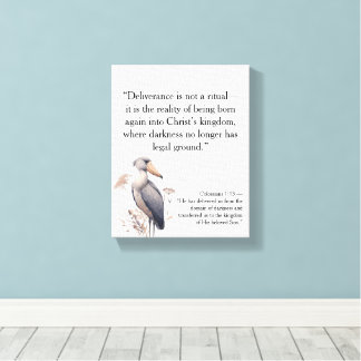Christelijke Motivatiecitaten met Geloof Canvas Afdruk