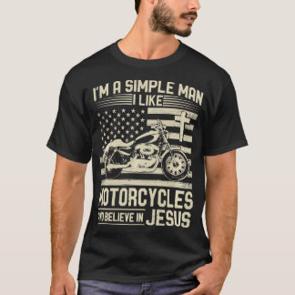 Christelijke Motorfiets en Jesus Faith Christelijk T-shirt