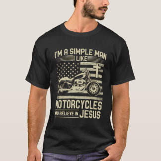 Christelijke motorfiets en jezus geloof Christelij T-shirt
