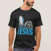 Christelijke motorfiets, kruising met Jezus Fait T-shirt (Voorkant)