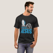 Christelijke motorfiets, kruising met Jezus Fait T-shirt (Voorkant volledig)