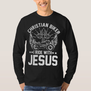 Christelijke motorfiets met ritssluiting t-shirt